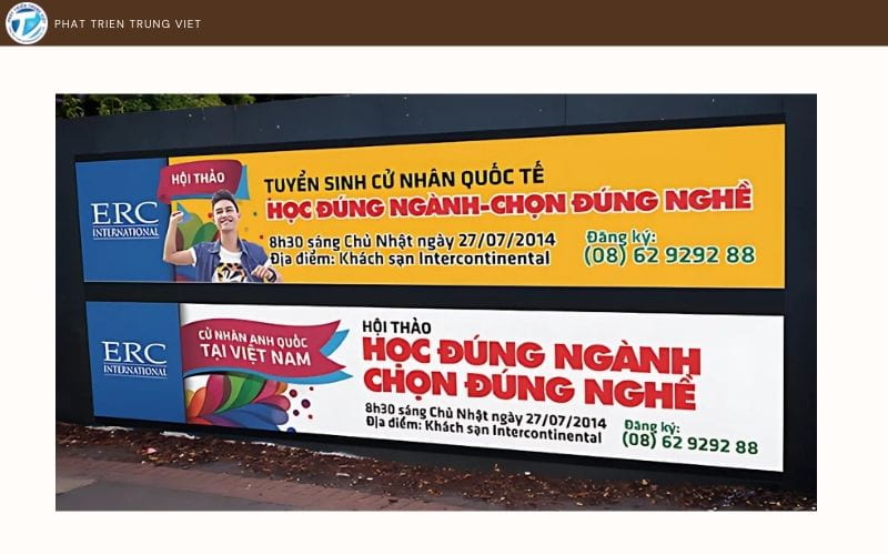 Băng rôn quảng cáo là một trong những hình thức truyền thông ngoài trời phổ biến